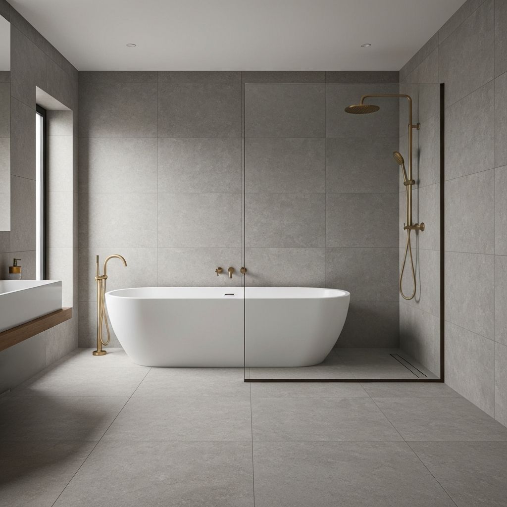 Luxury bathroom renovation by Zeb Builders