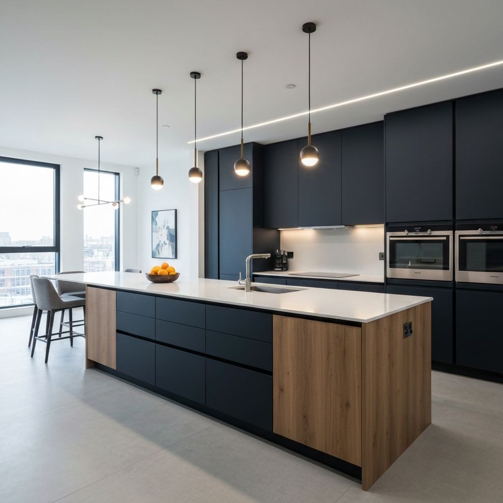 Modern kitchen renovation by Zeb Builders